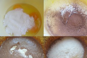 Prajitura cu nuca de cocos si gem de visine