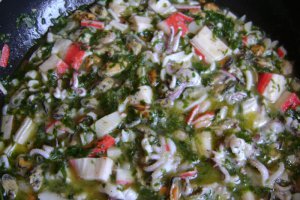 Spaghete cu fructe de mare