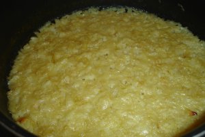 Miel cu garnitura de orez alb