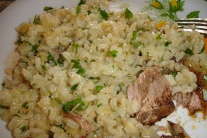 Miel cu garnitura de orez alb