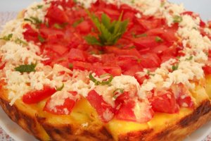 Cheesecake cu roşii