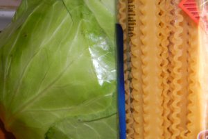 Varza calita cu paste[ mafaldine]