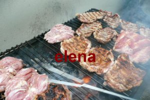Gratar din carne de porc ,pui si ciuperci