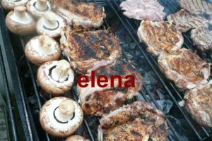 Gratar din carne de porc ,pui si ciuperci
