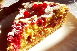 Cheesecake cu coacăze roşii