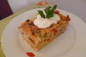 Budinca aperitiv din paste
