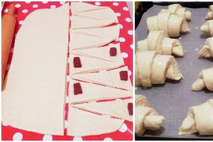 Cornuri cu ciocolata - Croissants
