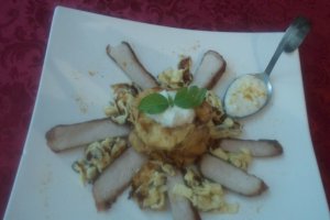 Cotlet de porc cu dovlecei pane