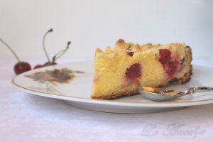 Tarta cu visine si branza de vaci