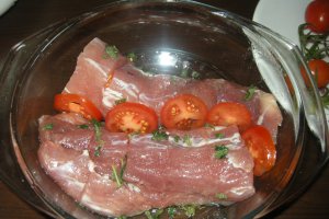 Muschiulet de porc cu garnitura de orez