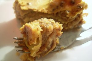 Lasagna cu mere si nuci