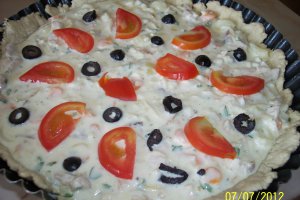Tarta cu pui si legume