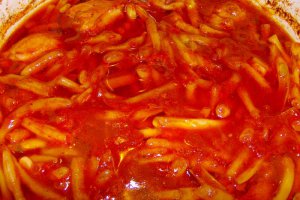 Mancare de fasole pastai si pui