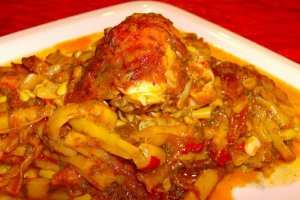 Mancare de fasole pastai si pui