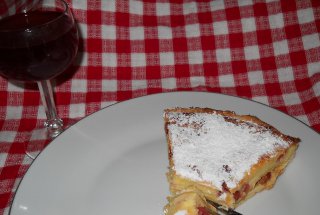 Prajitura cu branza si visine
