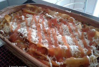 Lasagna cu pui, legume si mozzarella Granarolo