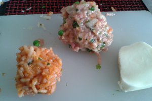 Bulete de pui cu orez si mozzarella