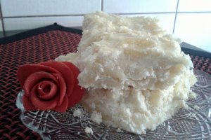Budinca de branza cu lapte de cocos