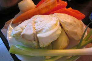 Ciorba cu perisoare din carne de pui
