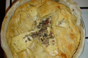 Quiche cu ciuperci