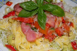 Parpadelle cu muschiulet afumat
