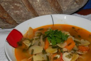 Supa de fasole verde lata