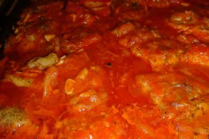 Pangasius cu ceapa si sos la cuptor