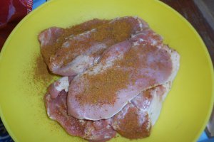 Cotlet de porc marinat la gratar