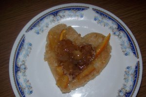 Clatite in forma de inima cu dulceata