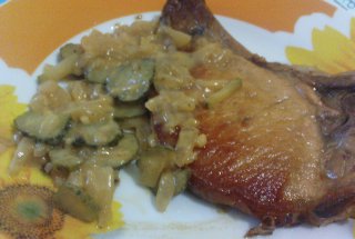Cotlet de porc cu sos picant