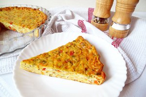Tartă cu brânză şi legume