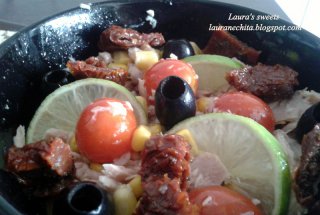 Salata de ton cu lime si legume