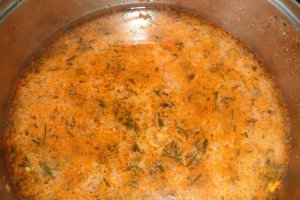 Supa crema de legume cu smantana si crutoane