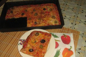 Pizza ovo -lacto-vegetariana