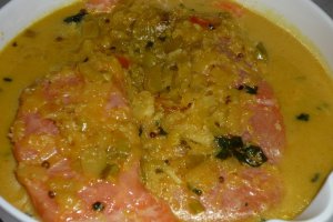 Somon si orez in stil Thai
