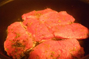 Vitel sote cu vin alb