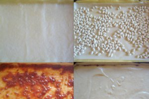 Tarta cu piersici si migdale