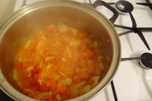 Budinca de legume cu carne