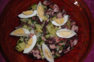 Salata de cartofi cu caracatita