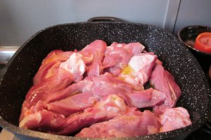 Pulpa de curcan cu legume