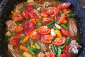 Pulpa de curcan cu legume