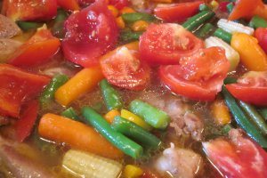 Pulpa de curcan cu legume