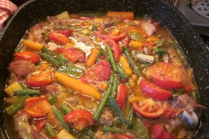 Pulpa de curcan cu legume