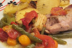 Cartofi cu ierburi aromatice si usturoi
