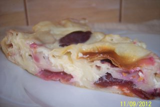 Placinta cu iaurt si prune