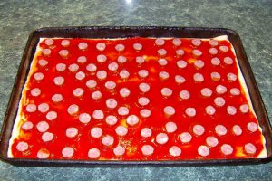 Pizza cu mozzarella