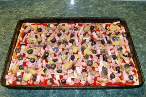 Pizza cu mozzarella