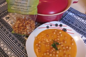 Supa crema de legume cu perle aurii