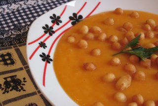 Supa crema de legume cu perle aurii