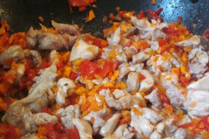 Tortilla cu pui si sos Fajita